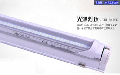 厂家供应高效0.9米T8 LED日光灯 分体式与贴片3014灯管的全面解析